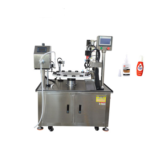 Full Automatic Small Bottle Filling Capping 2 In 1 Machine