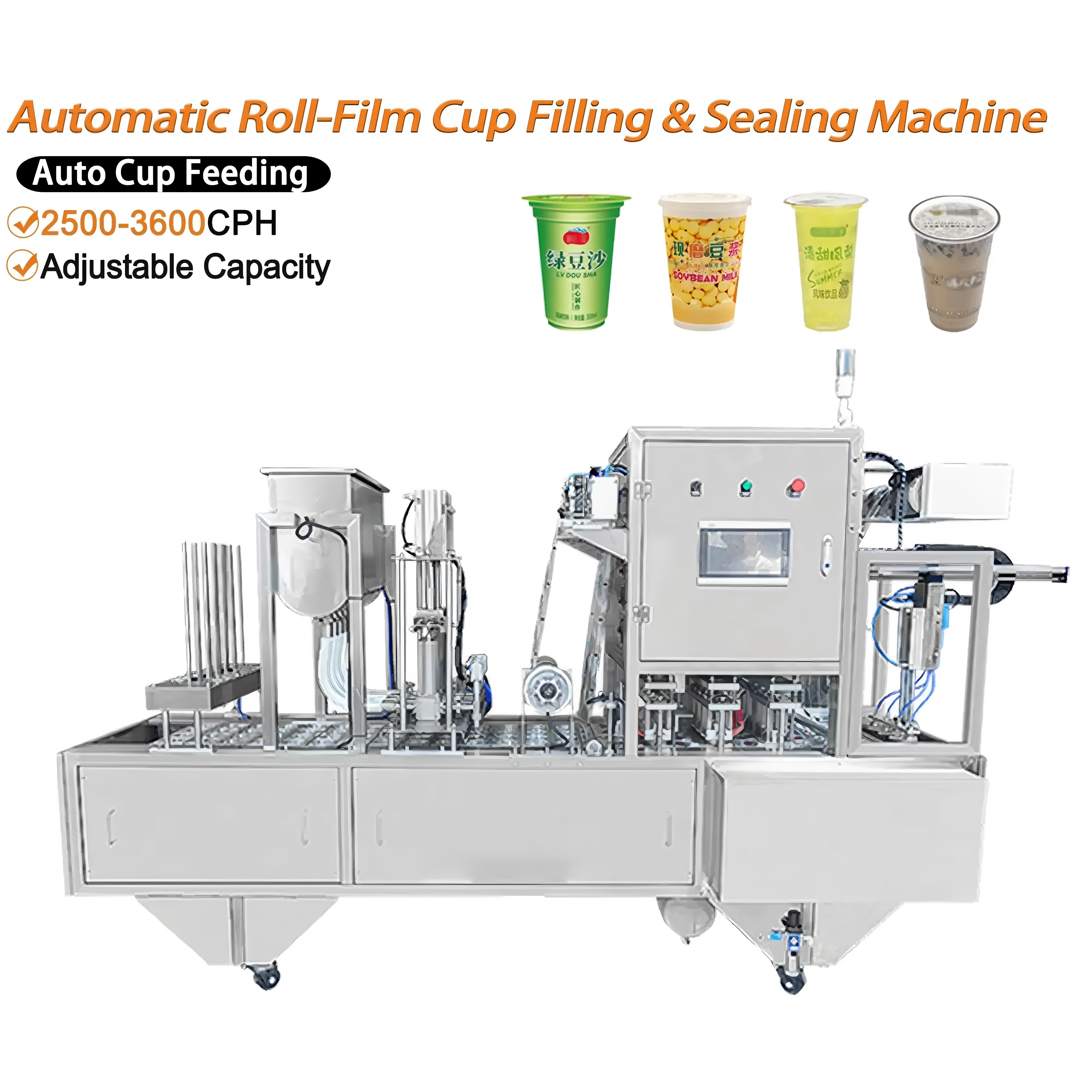 Automatic Roll Film Cup Filling Sealing Machine