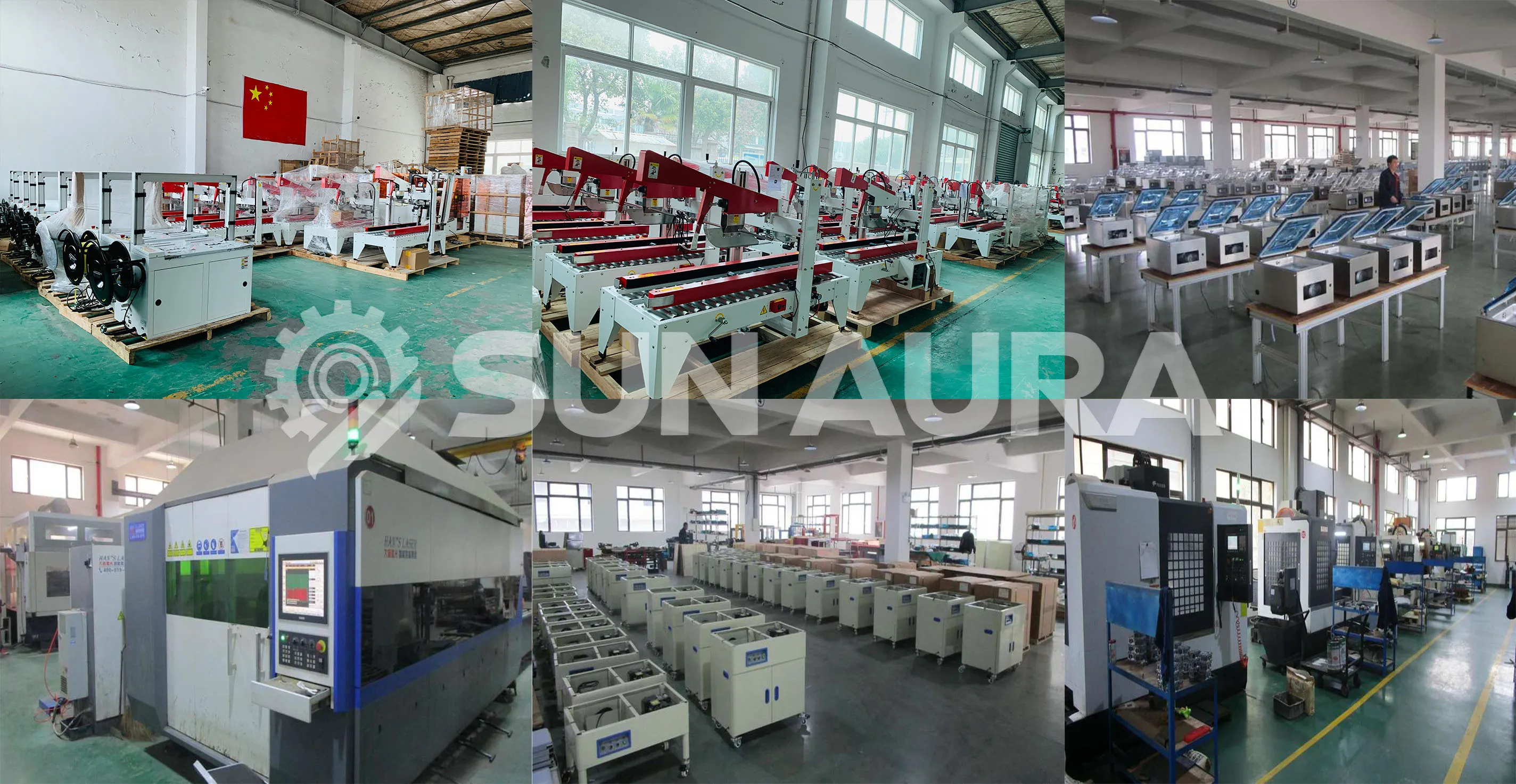 High-speed stamping press line for precision component fabrication in packaging machinery factory