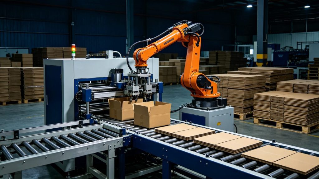 SunAura Machinery Delivers Automatic Carton Forming and Case Packing Line for Middle East Beverage Concentrate Bottler
