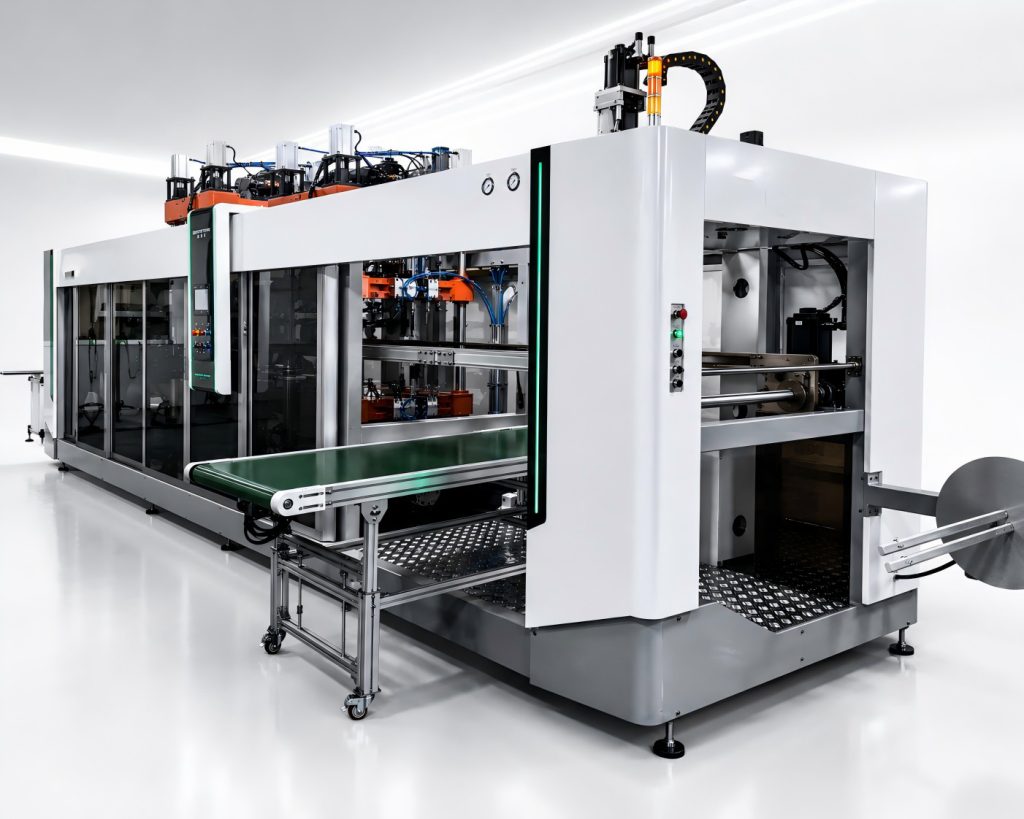 SunAura Machinery Delivers High-Speed Cup Forming Thermoforming Line for Disposable Food Container Producer